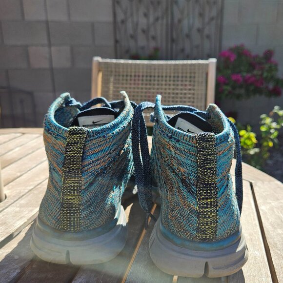 Nike Free Flyknit Chukka Mineral Teal Men running shoes, size 8 main image 4